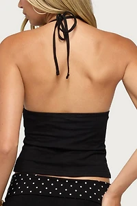 Edikted Noriah V Neck Halter Top