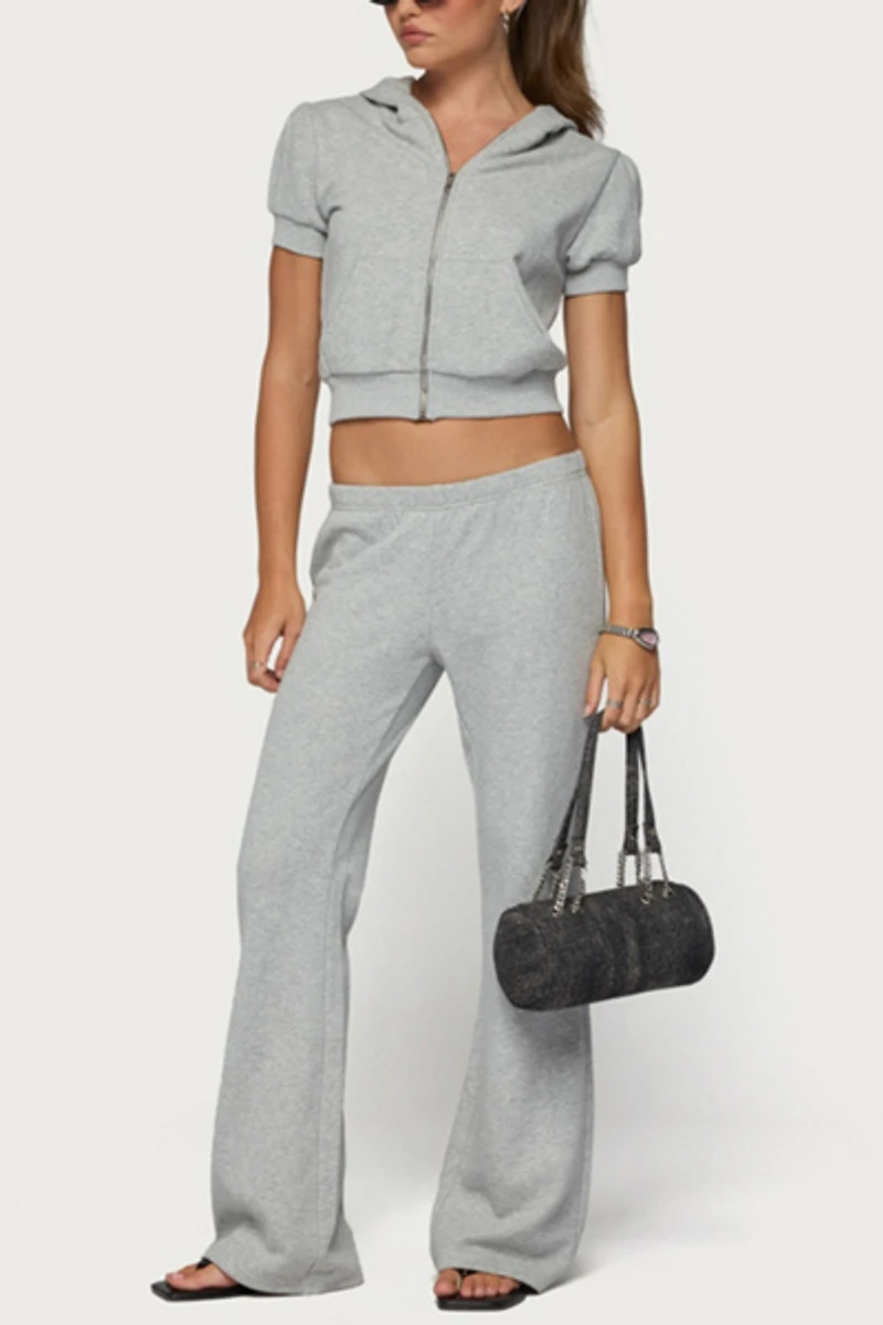 Edikted Rachel Short Sleeve Hooded Top