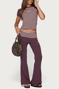 Edikted Stay Stripey Raglan T Shirt
