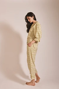 TBCo Cotton Swan Cropped Pajamas Set