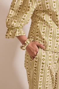 TBCo Cotton Swan Cropped Pajamas Set
