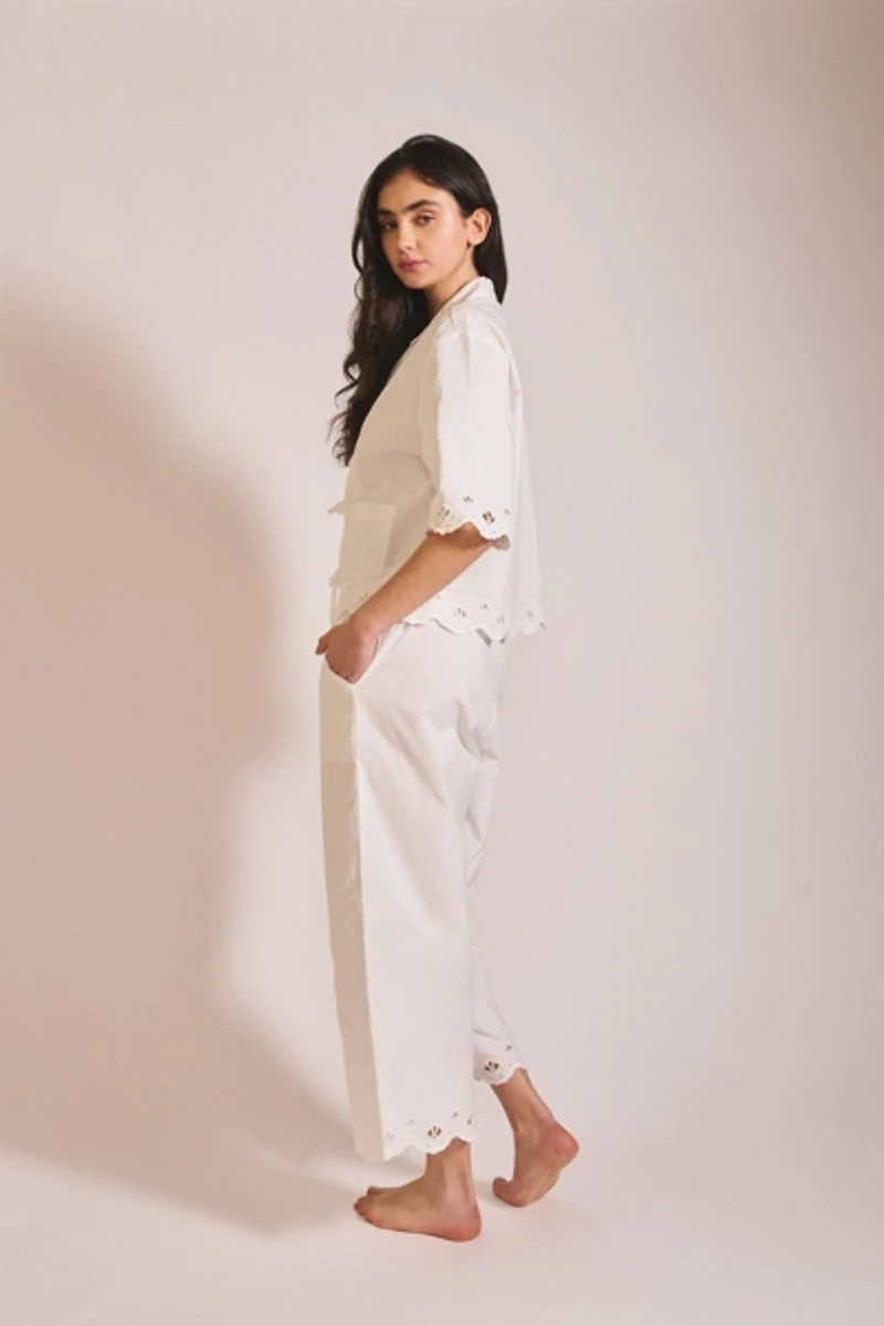 TBCo Cotton Shell Cropped Pajamas Set