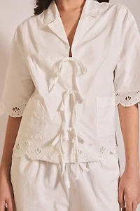 TBCo Cotton Shell Cropped Pajamas Set