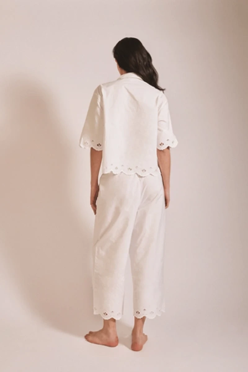 TBCo Cotton Shell Cropped Pajamas Set
