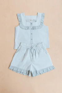 TBCo Cotton Ruffle Short Pajamas Set