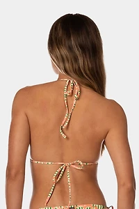 Maaji Blooming Stripes Balmy Bikini Top