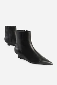Intentionally Blank Lexicon Micro Wedge Heel Ankle Boot