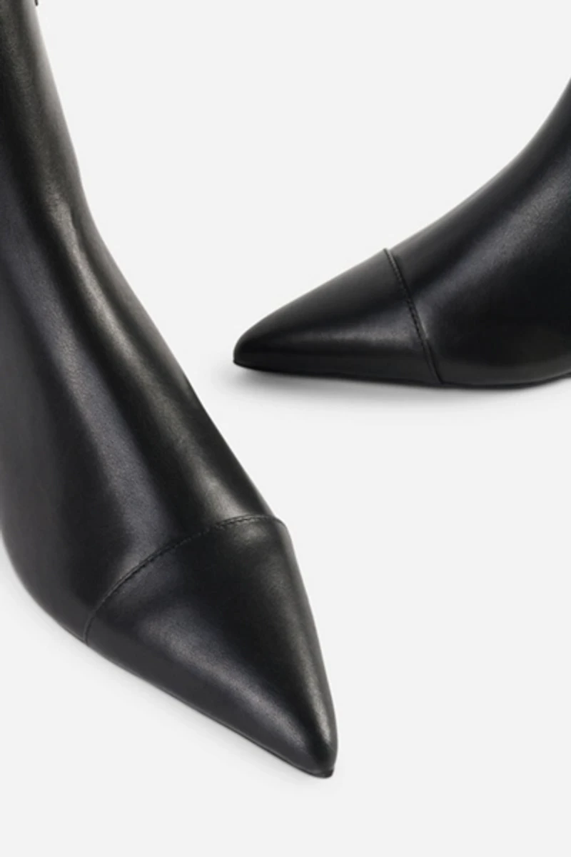 Intentionally Blank Lexicon Micro Wedge Heel Ankle Boot