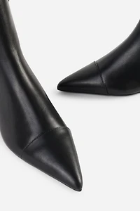 Intentionally Blank Lexicon Micro Wedge Heel Ankle Boot