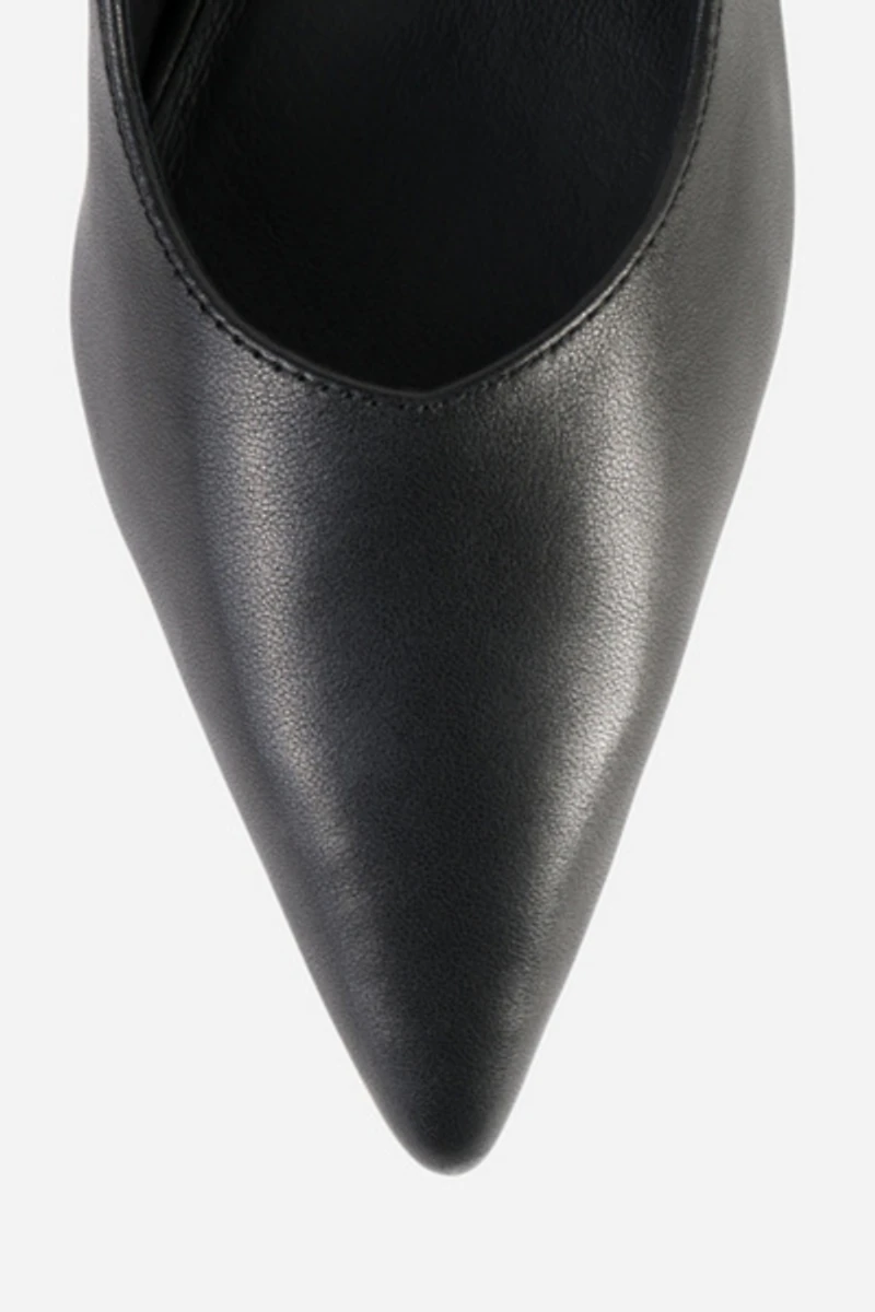 Intentionally Blank Lift Micro Wedge Slingback Heel