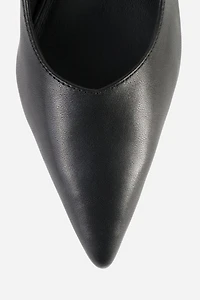 Intentionally Blank Lift Micro Wedge Slingback Heel