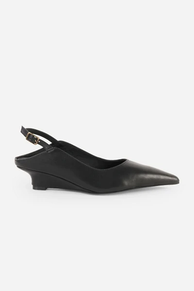 Intentionally Blank Lift Micro Wedge Slingback Heel