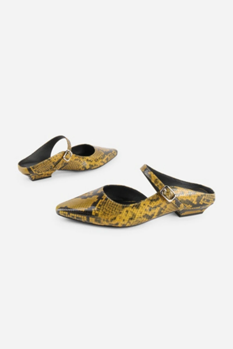 Intentionally Blank Nona Snake Embossed Mary Jane