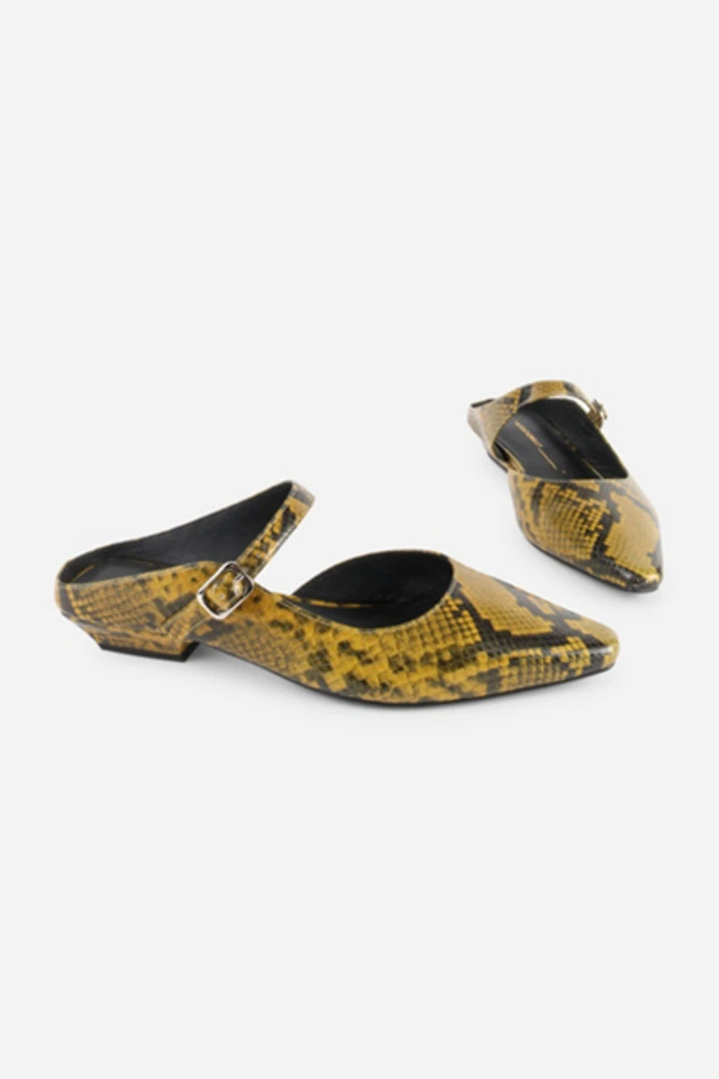 Intentionally Blank Nona Snake Embossed Mary Jane
