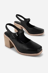 Intentionally Blank Office Clog Natural Sole
