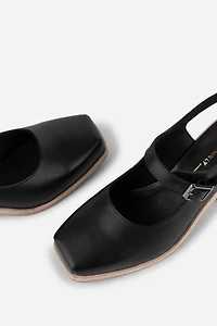 Intentionally Blank Office Clog Natural Sole