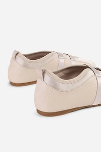 Intentionally Blank Sporty Leather Slip On Ballet Sneaker