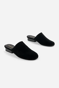 Intentionally Blank Touch Suede Slip On Mule