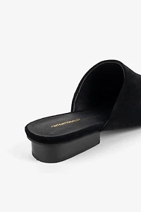 Intentionally Blank Touch Suede Slip On Mule