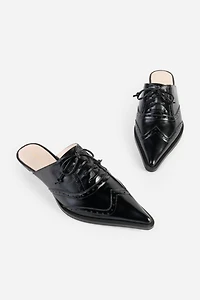 Intentionally Blank Tonian Lace-up Flat Mule
