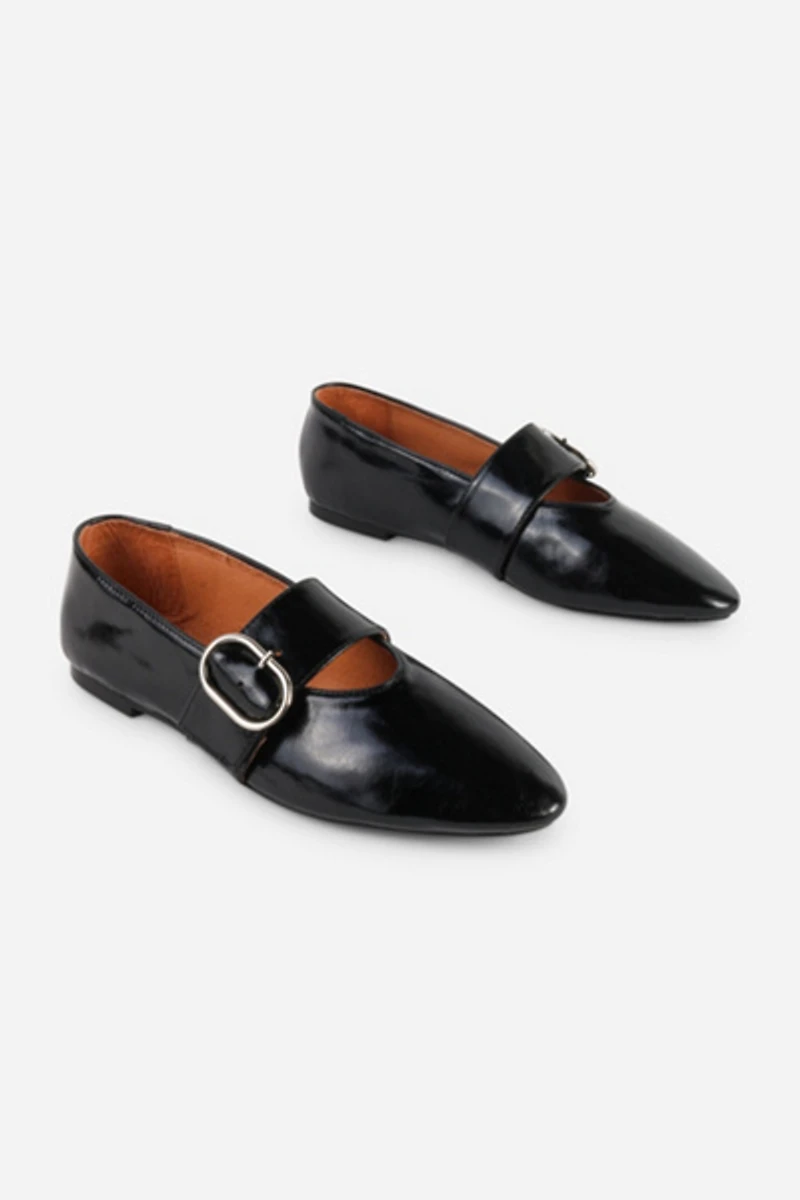 Intentionally Blank Vartan Buckle Flat Mary Jane
