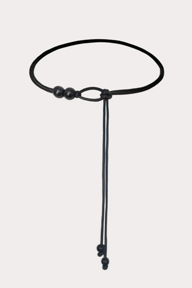 Petit Moments Beaded Tie Belt