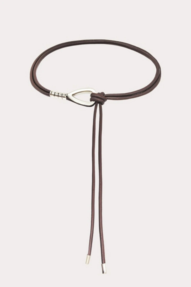 Petit Moments Chrome Tie Belt
