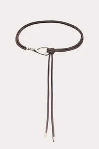 Petit Moments Chrome Tie Belt