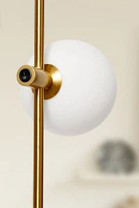 Brightech Equinox LED Frosted Globe Shade Wall Sconce Lamp