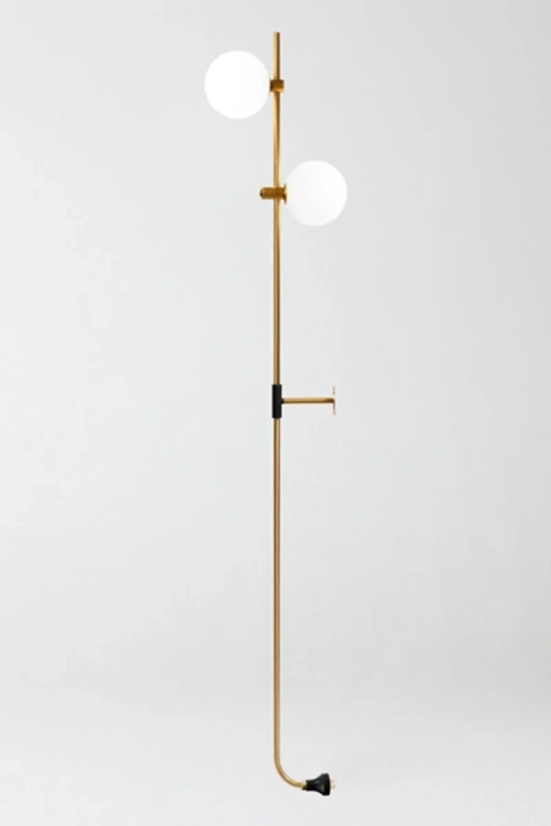 Brightech Equinox LED Frosted Globe Shade Wall Sconce Lamp