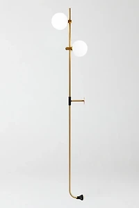Brightech Equinox LED Frosted Globe Shade Wall Sconce Lamp