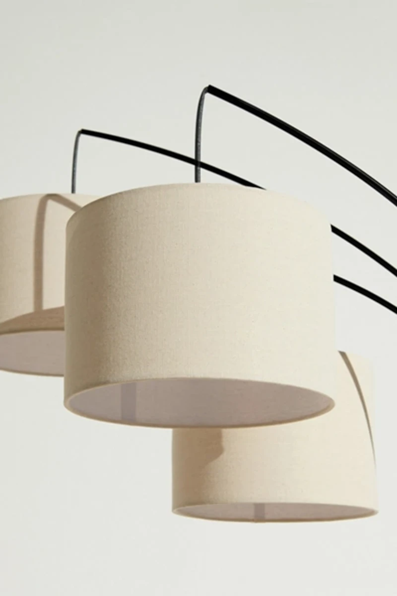 Brightech Trilage LED Marble Base Arc Floor Lamp