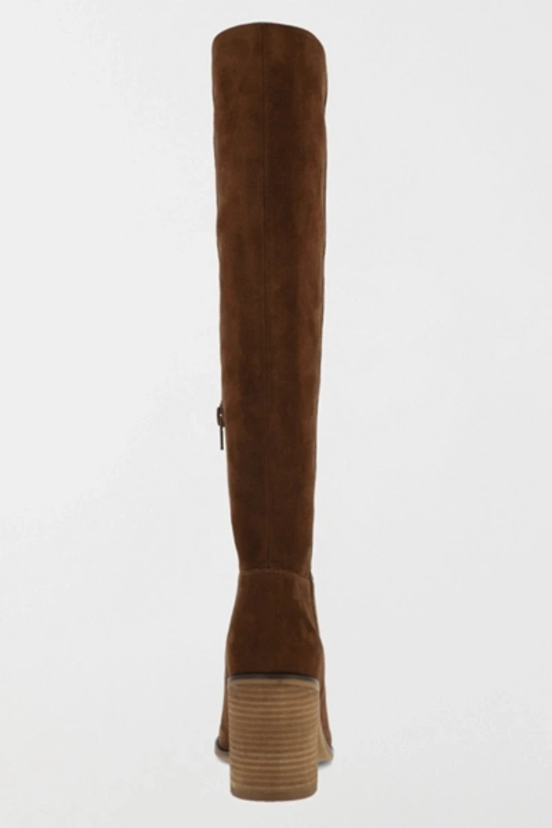 MIA Landen Suede Block Heel Knee High Boot