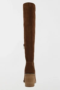 MIA Landen Suede Block Heel Knee High Boot