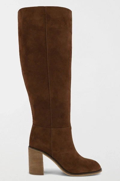 MIA Landen Suede Block Heel Knee High Boot