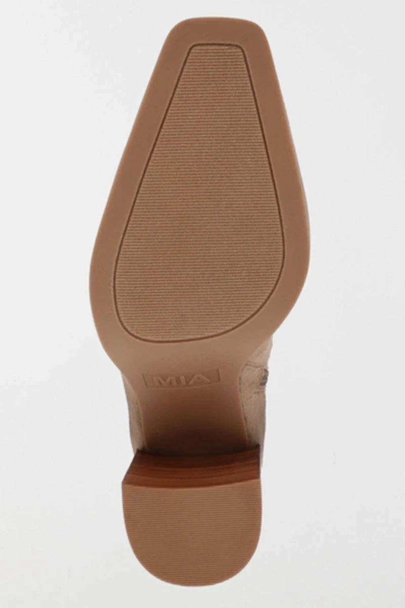 MIA Sidonie Suede Block Heel Bootie