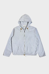 Vintage 1950's Seersucker Hooded Sailing Jacket