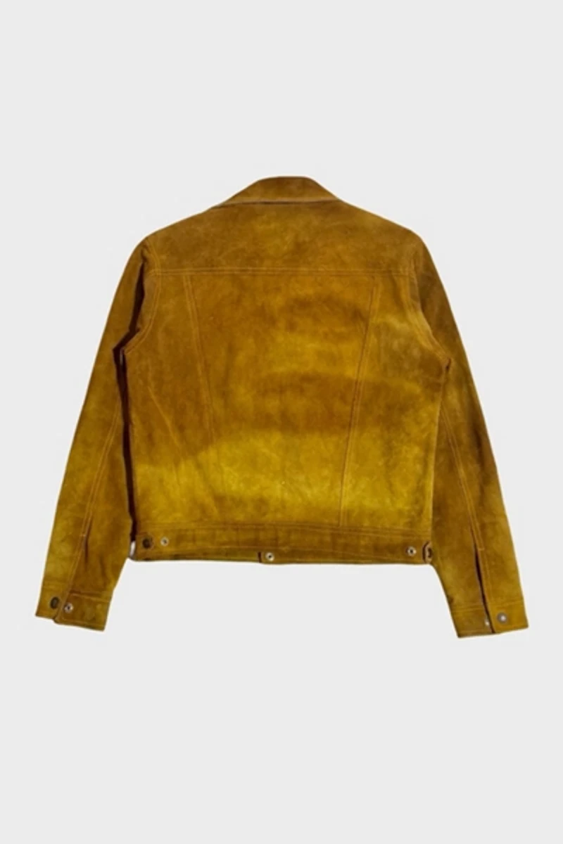 Vintage 1950's Croffeau Suede Western Trucker Jacket