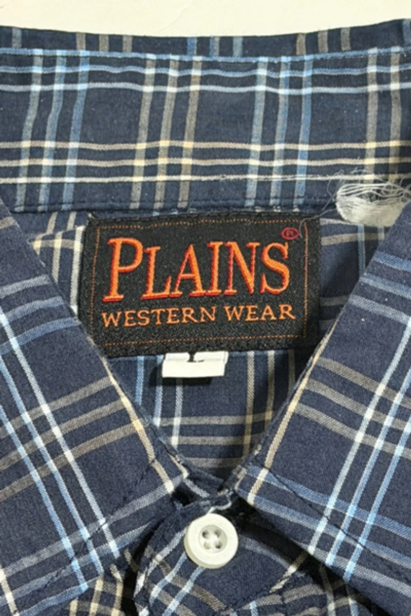 Vintage 1990's Plaid Western Pearl Snap Shirt