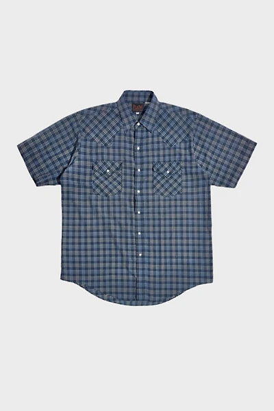 Vintage 1990's Plaid Western Pearl Snap Shirt