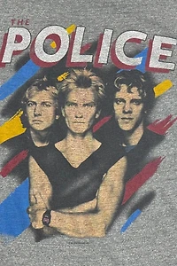 Vintage 1980's The Police Tour Faded Raglan Baseball T-Shirt
