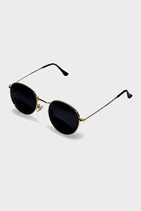 Vintage 1980's Frame Round Lens Sunglasses