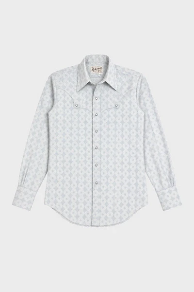 Vintage 1960's Circle Pattern Western Pearl Snap Shirt