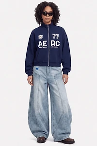 Aelfric Eden Boxy Racing 77 Zip Up Sweatshirt