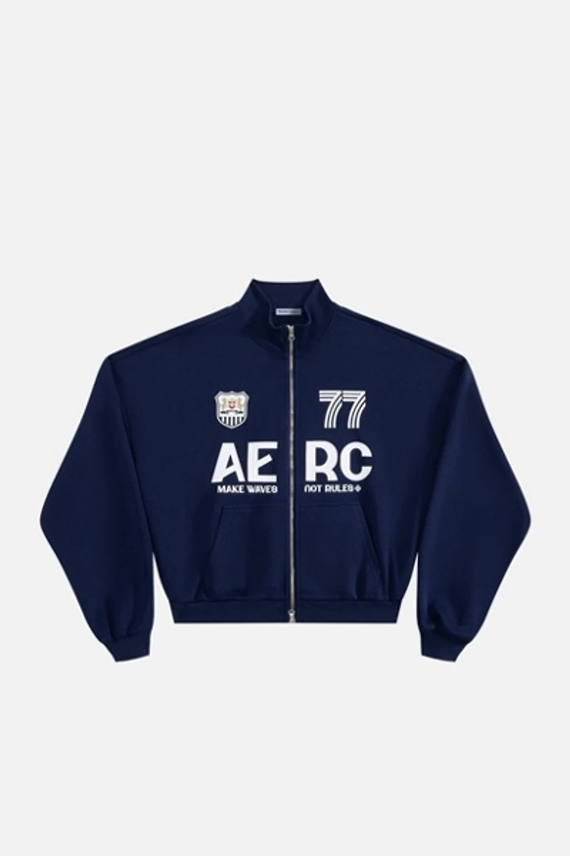 Aelfric Eden Boxy Racing 77 Zip Up Sweatshirt