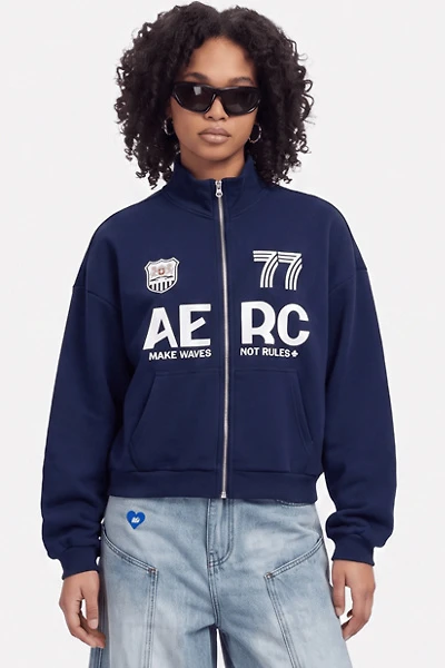 Aelfric Eden Boxy Racing 77 Zip Up Sweatshirt