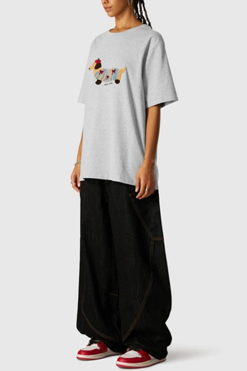 Aelfric Eden Cartoon Dog Embroidery Tee