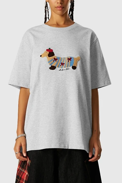Aelfric Eden Cartoon Dog Embroidery Tee