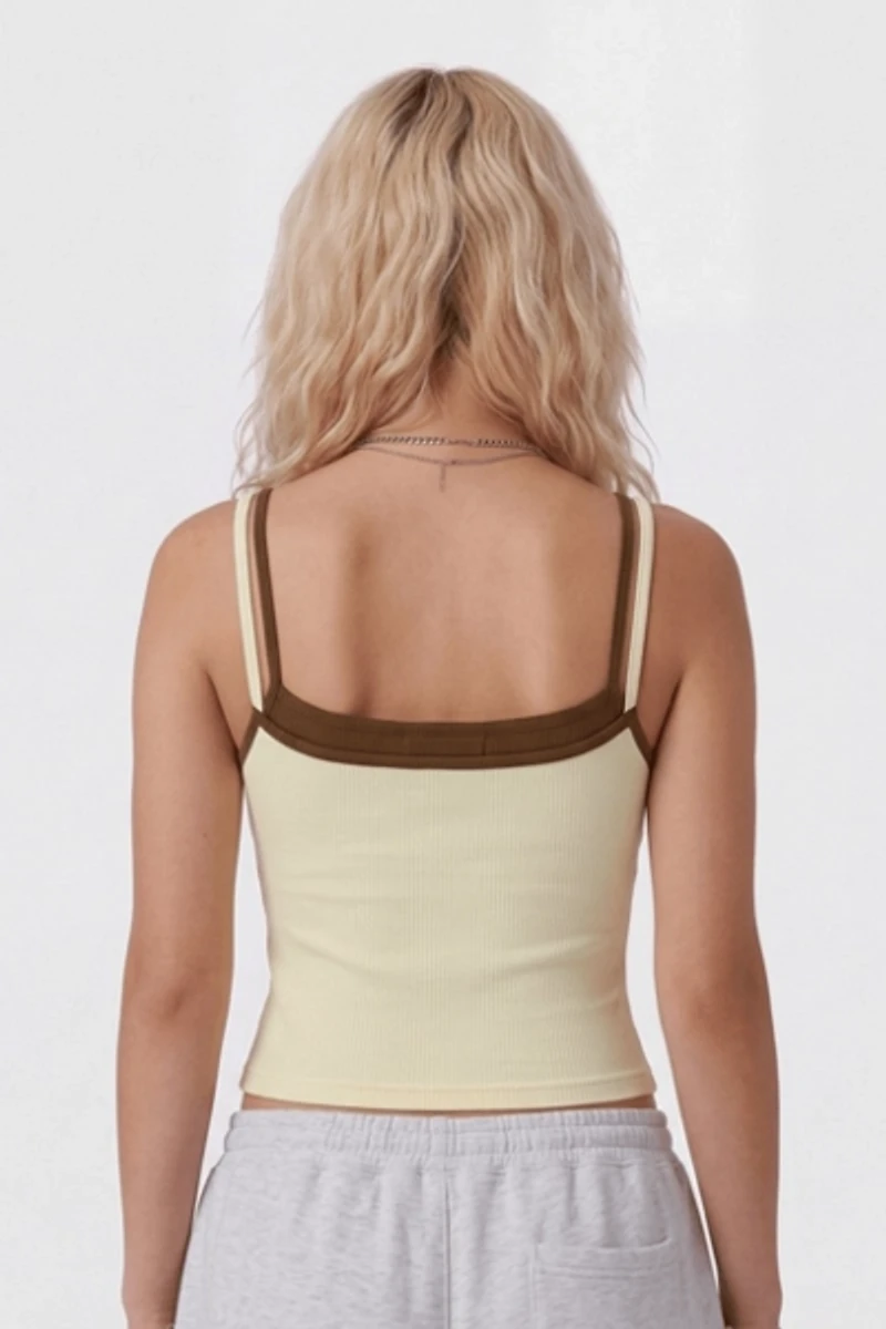 Aelfric Eden Contrast Layered Padded Cami Top