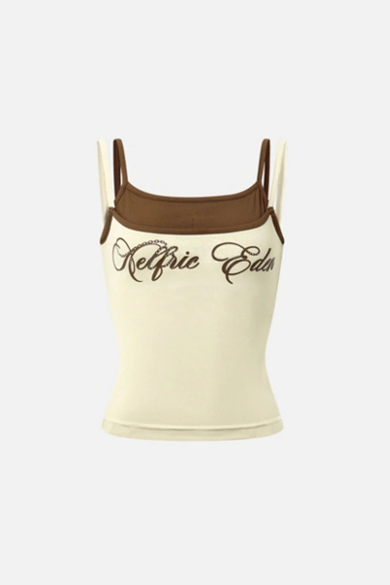 Aelfric Eden Contrast Layered Padded Cami Top